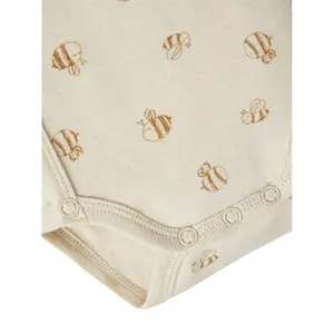 Baby bodysuit Name it Rainy Day Bee (x2) image-4