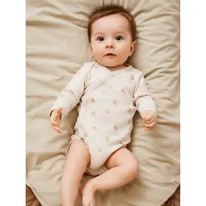 Baby bodysuit Name it Rainy Day Bee (x2) image-1