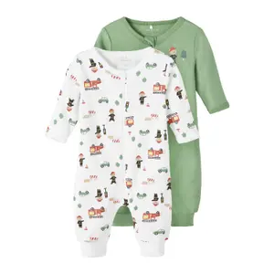 Baby boy zipped romper Name it Firefighter (x2) image-0