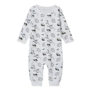 Zip-up baby boy romper Name it Dino image-0