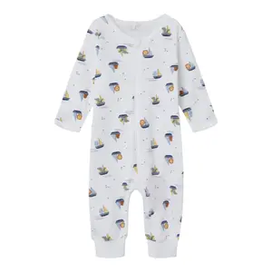 Zip-up baby boy romper Name it Boats image-0