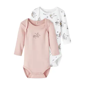 Baby girl bodysuit Name it Unicorn (x2) image-0