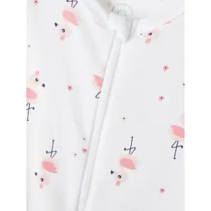 Baby girl zipped romper Name it Flamingo image-2
