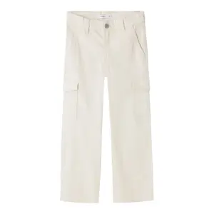Girl's cargo Trousers Name it Rose Wide Twill image-0