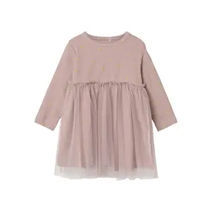 Long-sleeve t-shirt dress for baby girl Name it Nadja image-0