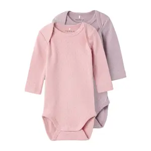 Baby girl long sleeve bodysuit Name it (x2) image-0