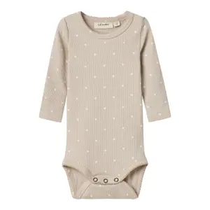 Long-sleeved slim-fit baby girl romper Name it Gago image-0