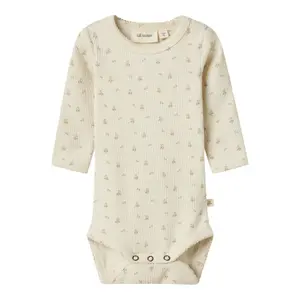 Long-sleeved slim-fit baby girl romper Name it Gago image-0