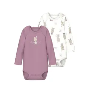Baby girl bodysuit Name it Rabbit (x2) image-0