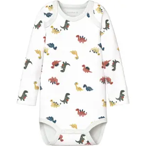 Baby boy long sleeve bodysuit Name it Dino (x2) image-0