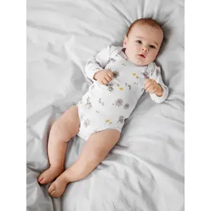 Baby long-sleeved bodysuit Name it Farm Animals (x2) image-2