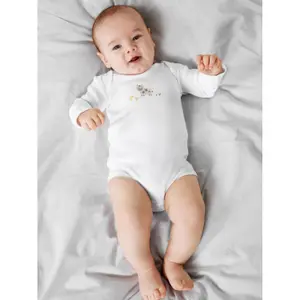 Baby long-sleeved bodysuit Name it Farm Animals (x2) image-1