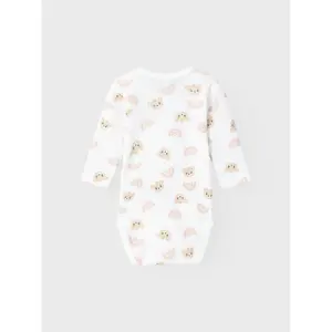 Long-sleeved baby girl romper Name it Teddy (x2) image-1