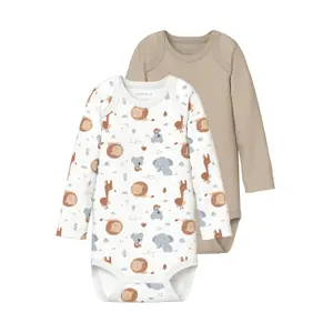 Baby long-sleeved bodysuit Name it (x2) image-0