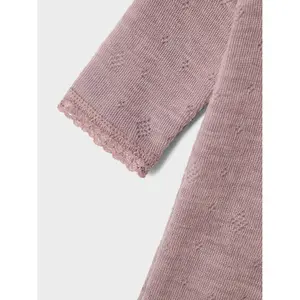 Baby girl long sleeve wool romper Name it Wang image-4