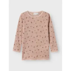 Girls' long-sleeve wool T-shirt Name it Wang image-2