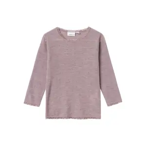 Baby girl long sleeve wool t-shirt Name it Wang image-0