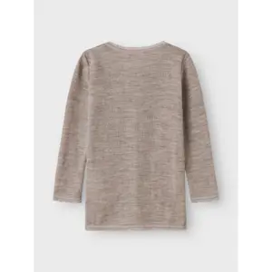 Girls' long-sleeve wool T-shirt Name it Wang image-1