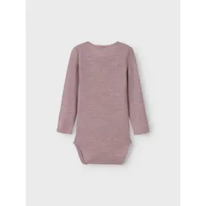 Long sleeve wool bodysuit for girls Name it Wang image-1