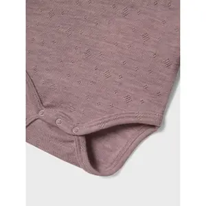 Long sleeve wool bodysuit for girls Name it Wang image-2