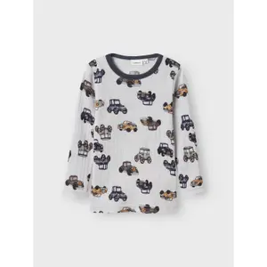 Baby boy long-sleeve wool t-shirt Name it Wang image-1