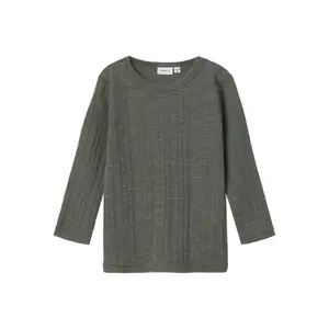 Baby boy long-sleeve wool t-shirt Name it Wang image-0