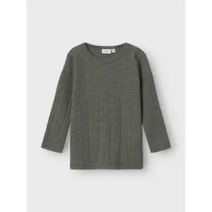 Baby boy long-sleeve wool t-shirt Name it Wang image-1