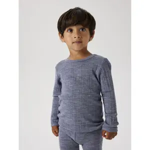 Baby boy long-sleeve wool t-shirt Name it Wang 4737340 image-5