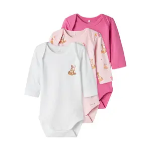 Long-sleeved baby girl romper Name it (x3) image-0
