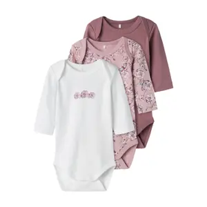 Long-sleeved baby girl romper Name it (x3) image-0