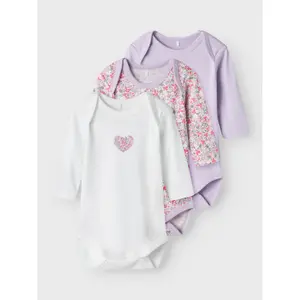Long-sleeved baby girl romper Name it (x3) image-2