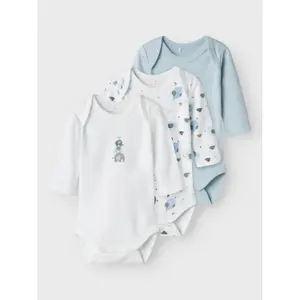 Baby boy long sleeve romper Name it Elephant (x3) image-2