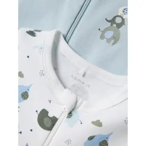Baby boy zipped romper Name it Elephant (x2) image-3