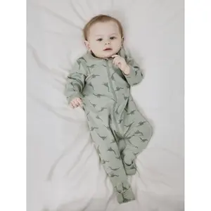 Baby boy zipped romper Name it Dino (x2) image-4