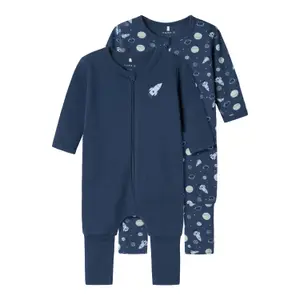 Baby boy zipped romper Name it Space (x2) image-0