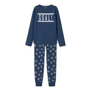 Baby boy pyjamas Name it Denim Football image-0