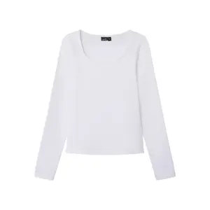 Girl's long-sleeved crop T-shirt Name it Nove image-0