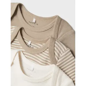 Baby long-sleeved bodysuit Name it Core 2 (x3) image-6