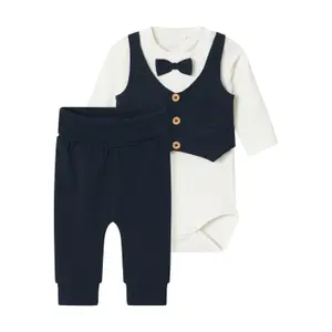 Name It Adam Baby Boy Long-Sleeved Bodysuit And Jogging Set image-0