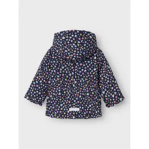 Girl's hooded waterproof jacket Name it Maxi image-1