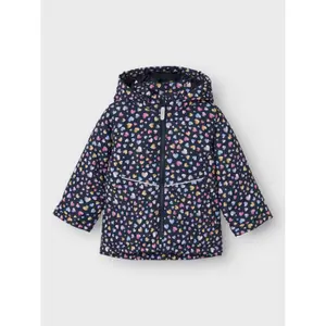 Girl's hooded waterproof jacket Name it Maxi image-2