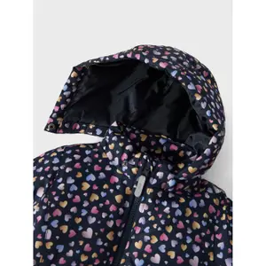 Girl's hooded waterproof jacket Name it Maxi image-3