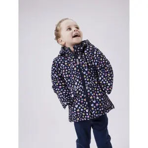 Girl's hooded waterproof jacket Name it Maxi image-5