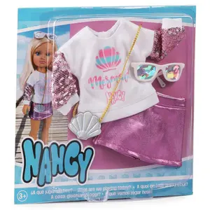Doll clothing set with glitter accessories Nancy image-0