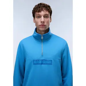Sweatshirt 1/2 rits in French Terry Napapijri Box Logo image-4
