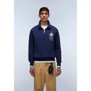 Half-zip sweatshirt in French terry Napapijri Sol image-3