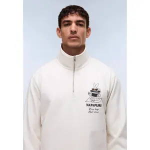 Half-zip sweatshirt in French terry Napapijri Sol image-1