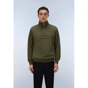 Sweatshirt med 1/2 lynlås Napapijri Box image-2