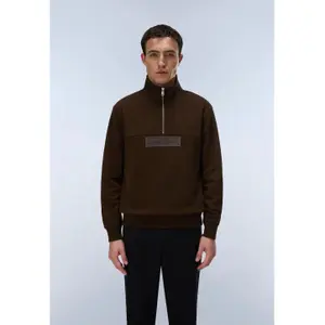 Sweatshirt med 1/2 lynlås Napapijri Box image-2