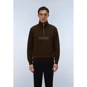 Sweatshirt med 1/2 lynlås Napapijri Box image-6